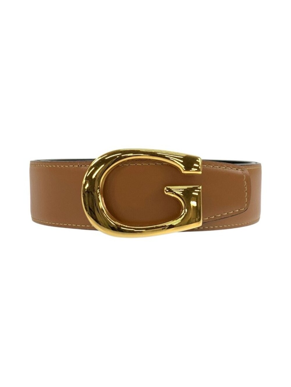 Gucci 70 Brown Black Gold Leather Belt Reversible